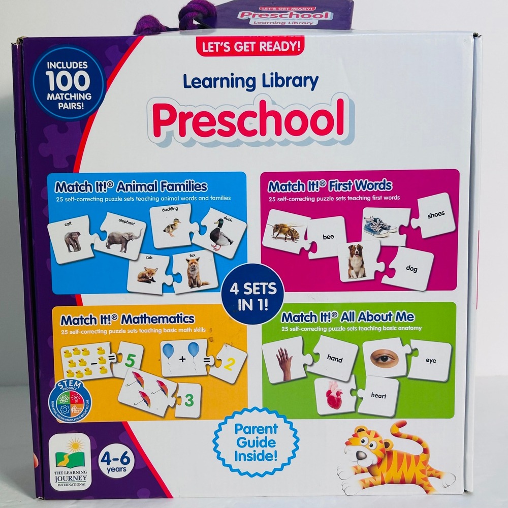 Learning Journey Match It Preschool Learning Library 100 Pairs 3 Factory Sealed